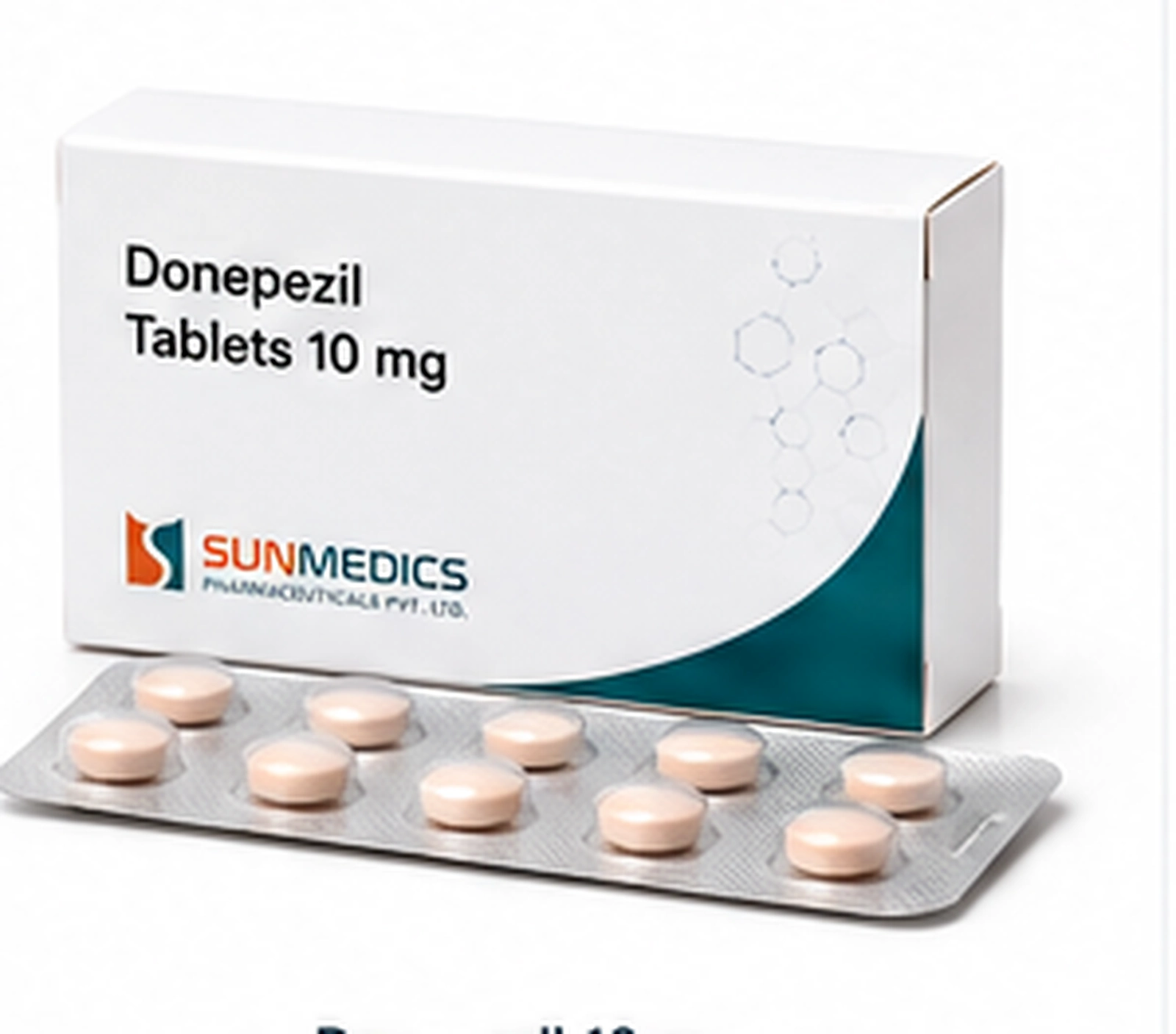 Donepezil 10 mg product pack illustration